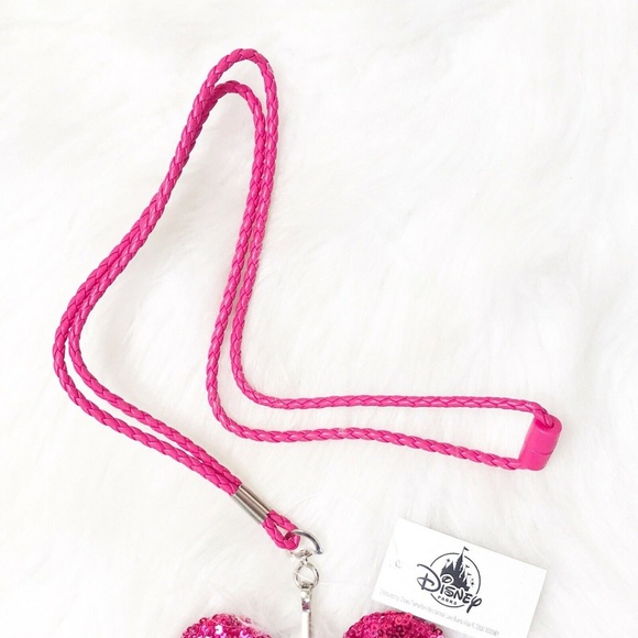 Disney Loungefly Imagination Pink ID Card Lanyard - Picture 6 of 7